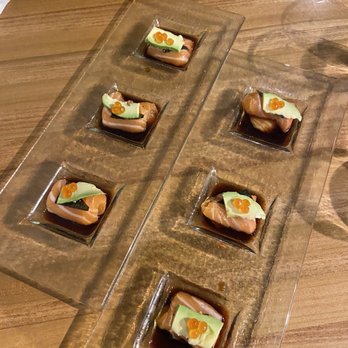 Kusshi - Salmon Crudo - Sushi Bars Near Me - Arlington, Virginia Kusshi - Salmon Crudo - Sushi Bars Near Me - Arlington, Virginia