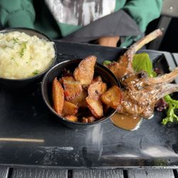 Lamb Chops & Eggs Breakfast Plate
