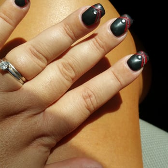Cosmo Hair & Nails - First time ever getting black nails. Don did a great job! He customized my design & everything. I love the matte finish - Hair Salons Near Me - Lake Forest, California Cosmo Hair & Nails - First time ever getting black nails. Don did a great job! He customized my design & everything. I love the matte finish - Hair Salons Near Me - Lake Forest, California