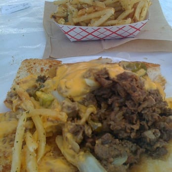 OC Fair & Event Center - Monster Philly Cheesesteak with Garlic Fries from Good Ol' Burger - Festivals Near Me - Costa Mesa, California OC Fair & Event Center - Monster Philly Cheesesteak with Garlic Fries from Good Ol' Burger - Festivals Near Me - Costa Mesa, California