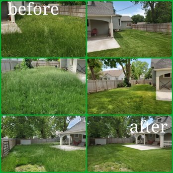 Blue Emerald Landscaping - before and after photos - Pressure Washers Near Me