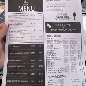 Que Sazon Restaurant and Ceviche Bar - Drink menu side 2 - Tapas/Small Plates Near Me - Phoenix, Arizona Que Sazon Restaurant and Ceviche Bar - Drink menu side 2 - Tapas/Small Plates Near Me - Phoenix, Arizona