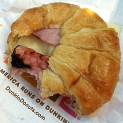 Dunkin' - #12 ham sandwich on a croissant