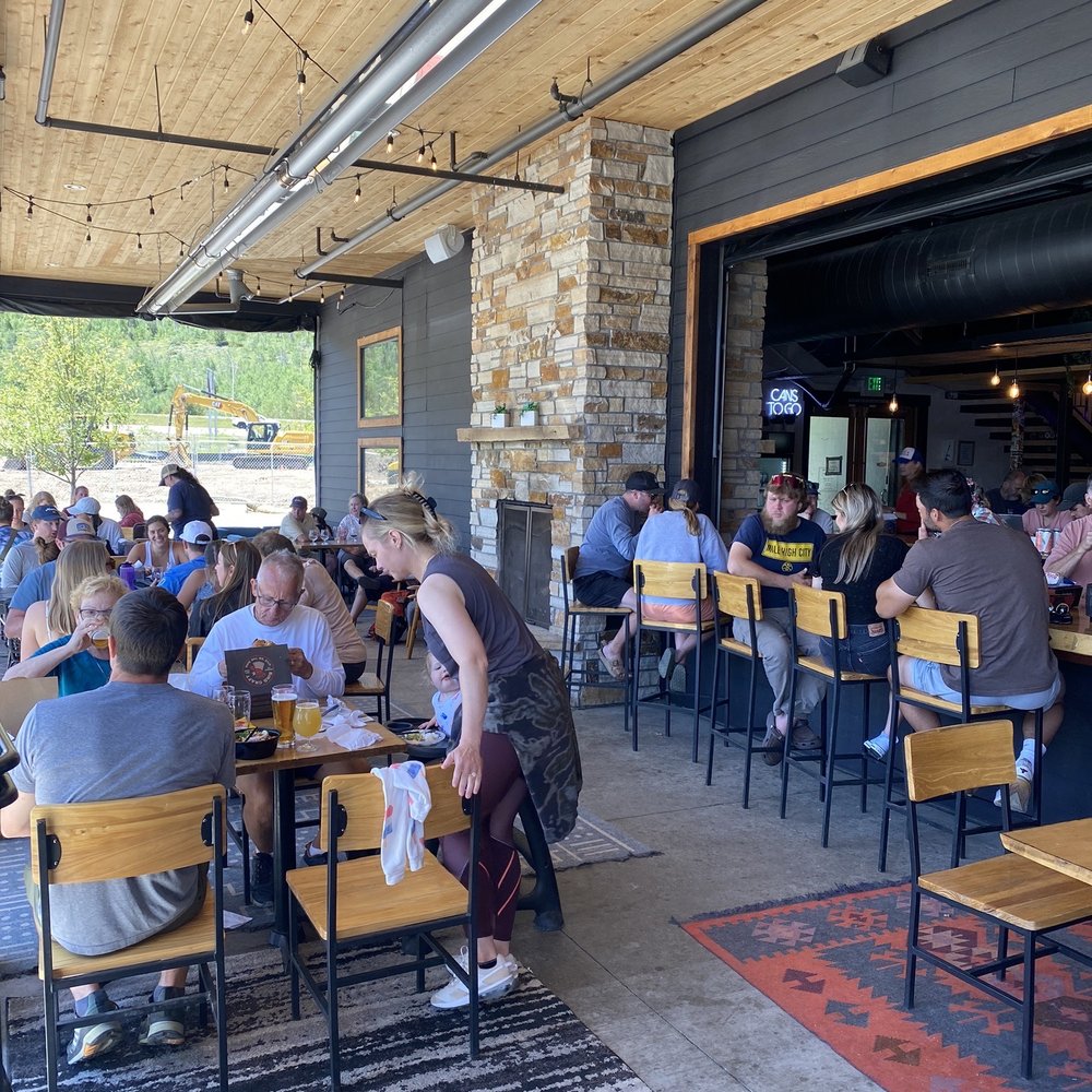 Mountain Dweller Coffee Roasters - Outside of the coffee shop (the brewery seating area) - Coffee Roasteries Near Me - Frisco, Colorado