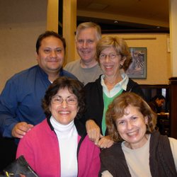 SpanishBlackbelt - Spanish tutor and four of his Spanish students in a small group class
