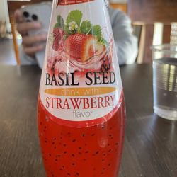 Bombay Cafe - Basil seed strawberry drink