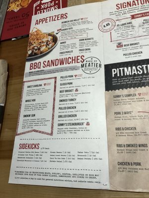 Menu photo 5 Sonny's BBQ Palm Harbor, FL