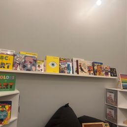 Books in the kids area