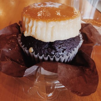 Cafe 86 - Ube cupcake topped with leche flan yum - Desserts Near Me - Artesia, California Cafe 86 - Ube cupcake topped with leche flan yum - Desserts Near Me - Artesia, California