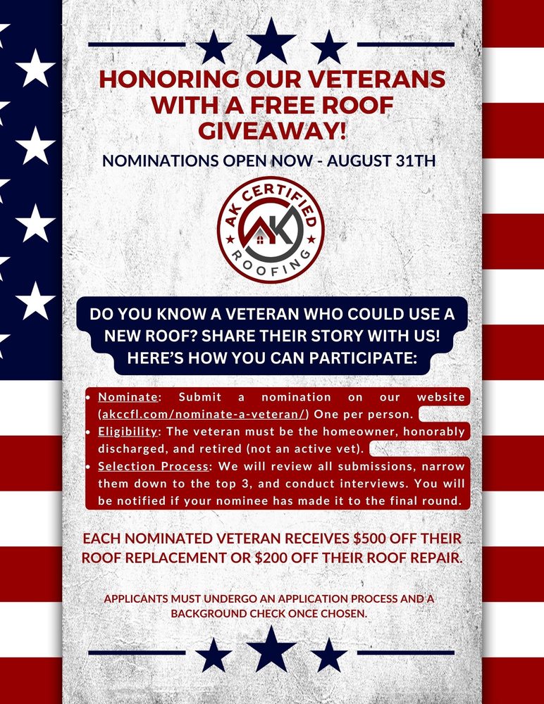 Slide of AK Certified Roofing