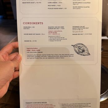 Thirsty Cow Korean BBQ - Menu 04/26 - Steakhouses Near Me - Garden Grove, California Thirsty Cow Korean BBQ - Menu 04/26 - Steakhouses Near Me - Garden Grove, California