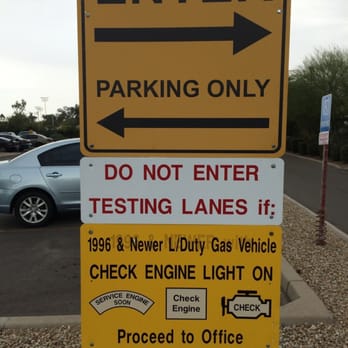 ADEQ Auto Emissions Inspection Station - Could a sign be more confusing? - Smog Check Stations Near Me - Phoenix, Arizona ADEQ Auto Emissions Inspection Station - Could a sign be more confusing? - Smog Check Stations Near Me - Phoenix, Arizona