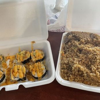 Yum Yum Main Street - Left: 911 Roll Right: Hibachi Chicken - Sushi Bars Near Me - Bryant, Arkansas Yum Yum Main Street - Left: 911 Roll Right: Hibachi Chicken - Sushi Bars Near Me - Bryant, Arkansas