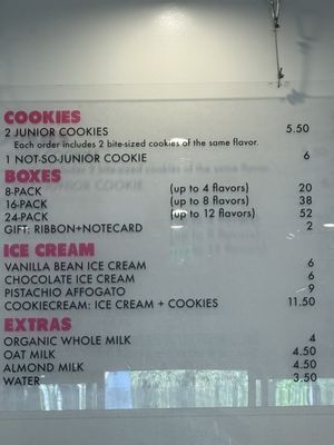 Menu photo 1 Junior Cookies Santa Monica, CA Menu photo 1 Junior Cookies Santa Monica, CA