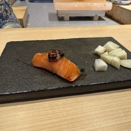 Salmon w/ foie gras