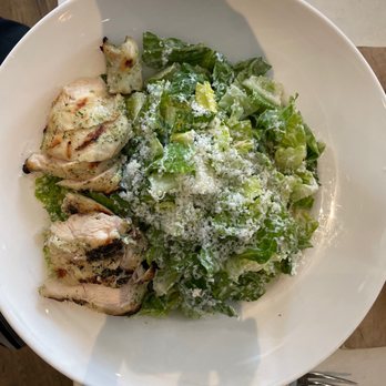 Stella San Jac - Classic Caesar, no croutons with grilled chicken added - New American Near Me - Austin, Texas Stella San Jac - Classic Caesar, no croutons with grilled chicken added - New American Near Me - Austin, Texas