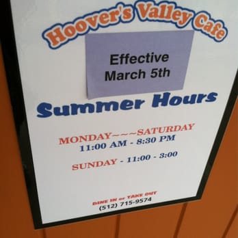 Hoover's Valley Cafe - New hours and open Monday! - Cafes Near Me - Burnet, Texas