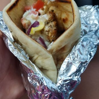 Maggie on the Move - Chicken Soulvaki Pita... delicious. - Food Trucks Near Me Maggie on the Move - Chicken Soulvaki Pita... delicious. - Food Trucks Near Me