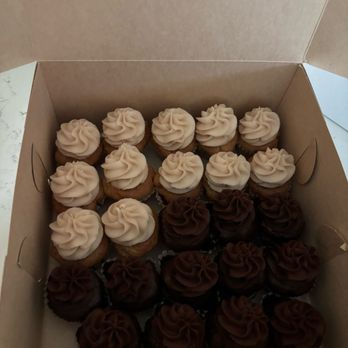 The Cupcake Shoppe - Vanilla/vanilla and chocolate/chocolate vegan&gluten free mini cupcakes - Bakeries Near Me - Raleigh, North Carolina The Cupcake Shoppe - Vanilla/vanilla and chocolate/chocolate vegan&gluten free mini cupcakes - Bakeries Near Me - Raleigh, North Carolina