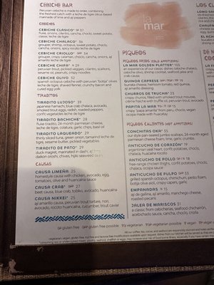 Menu photo 6 La Mar by Gastón Acurio Miami, FL Menu photo 6 La Mar by Gastón Acurio Miami, FL