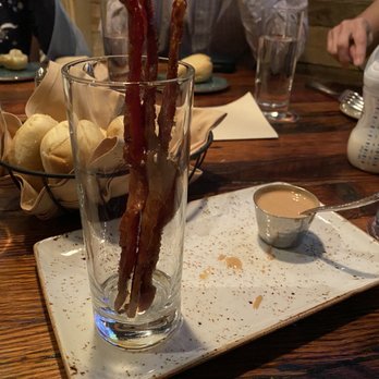 OBC Kitchen - Sugar maple glazed bacon and peanut butter dipping sauce - Salad Near Me - Lexington, Kentucky