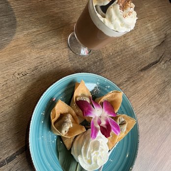 BITES Asian Kitchen + Bar - Banana Wontons and Dark Chocolate Mousse - Japanese Near Me - Chicago, Illinois BITES Asian Kitchen + Bar - Banana Wontons and Dark Chocolate Mousse - Japanese Near Me - Chicago, Illinois