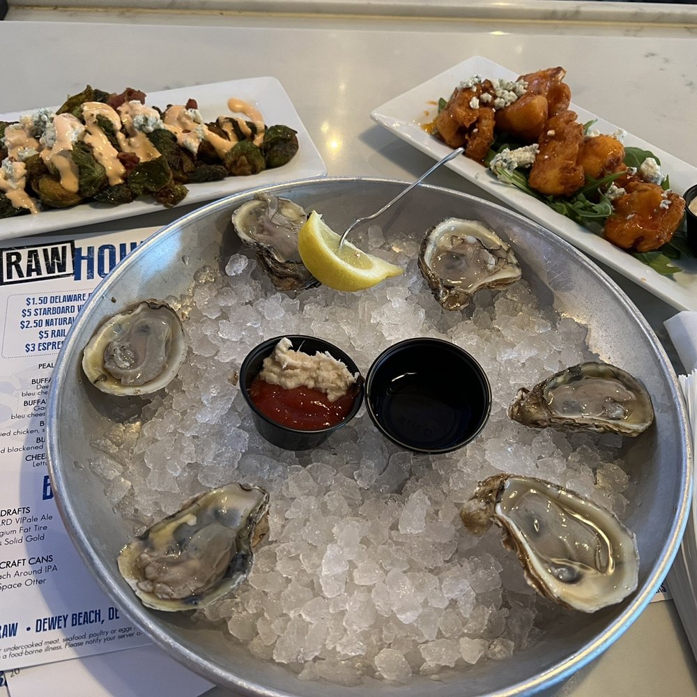 Starboard Raw - Brussel sprouts, cauliflower and oysters - American Near Me - Dewey Beach, Delaware Starboard Raw - Brussel sprouts, cauliflower and oysters - American Near Me - Dewey Beach, Delaware