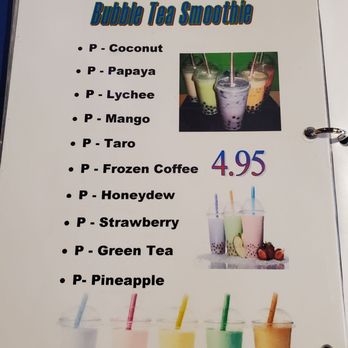 Pho Viet - The Bubble Drink menu as of July 8, 2021 - Vietnamese Near Me - Honolulu, Hawaii