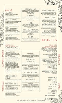 Menu photo 2 Rosa's Mexican Cocina Terrell, TX