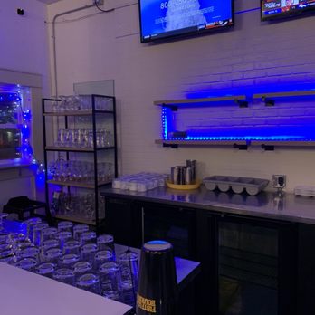 Parivaar Pub - a bar with blue lights - Indian Near Me - Buffalo, New York