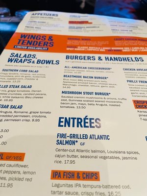 Menu photo 1 Dave & Buster's Frisco Frisco, TX