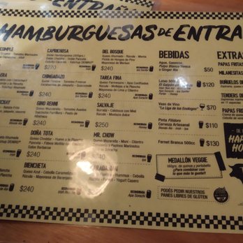 Deniro - Menu - Burgers Near Me - Buenos Aires, C