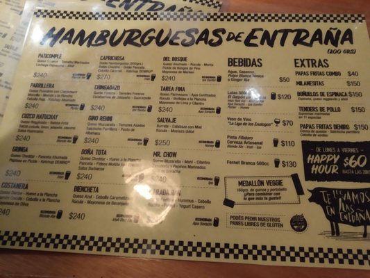 Menu photo 2 Deniro Buenos Aires, C