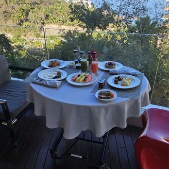 Hotel Mousai - Room service breakfast on the balcony - Hotels Near Me - Puerto Vallarta, JAL