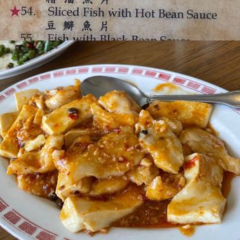 Peking Restaurant - Sliced fish and tender tofu in broad bean sauce, mildly spicy and delicious with rice. - Chinese Near Me - Westminster, California