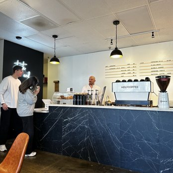 Holy Coffee - Counter area and menu board - Coffee & Tea Near Me - North Highlands, California Holy Coffee - Counter area and menu board - Coffee & Tea Near Me - North Highlands, California