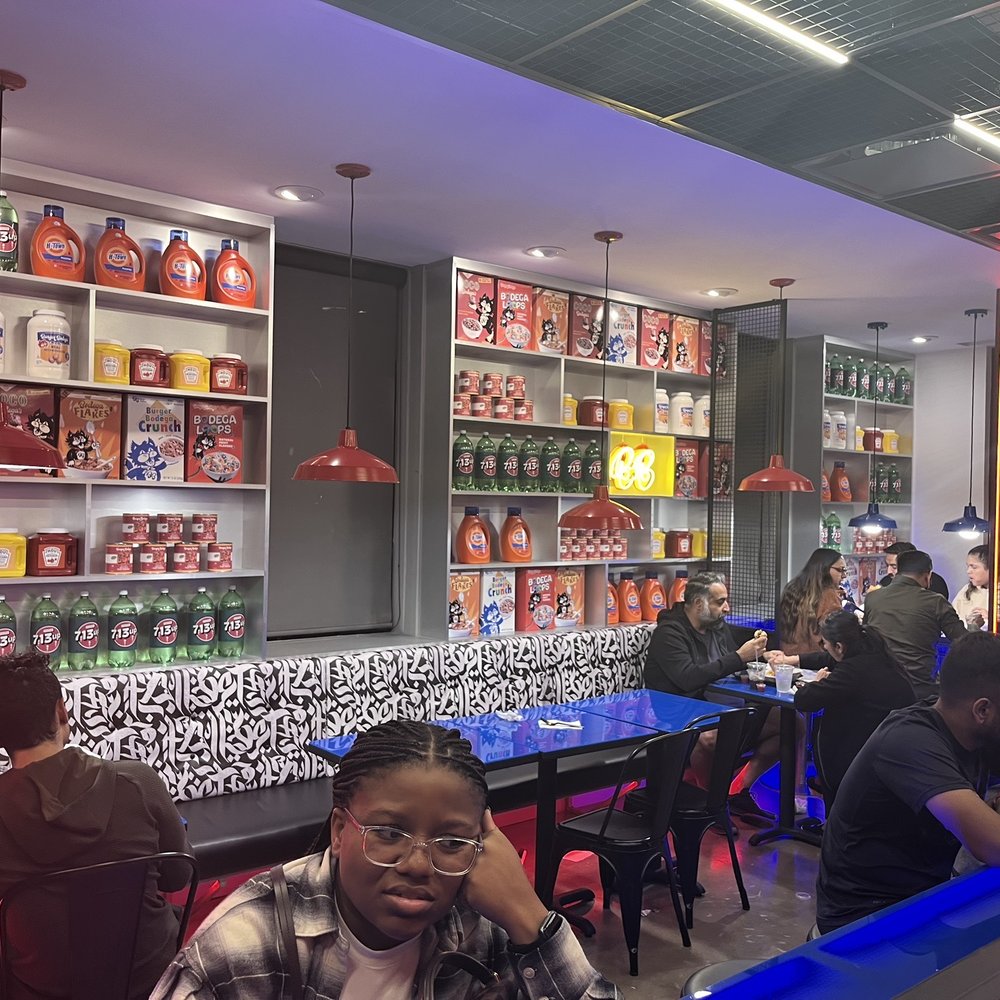 Burger Bodega - Seating area - Burgers Near Me - Houston, Texas Burger Bodega - Seating area - Burgers Near Me - Houston, Texas