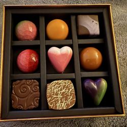 Francium Chocolate - Box of 9 - all tasty and stunning
