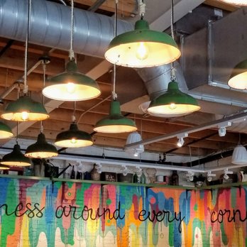 Flower Child - Super fun interior wall - Salad Near Me - Charlotte, North Carolina Flower Child - Super fun interior wall - Salad Near Me - Charlotte, North Carolina