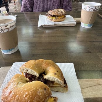 Boulevard Bagel - Steak and Steak N Egg Sandwich - Bagels Near Me - Sugar Land, Texas