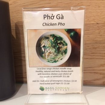 Basil Garden - Pho ga sign - Vietnamese Near Me - Vancouver, British Columbia Basil Garden - Pho ga sign - Vietnamese Near Me - Vancouver, British Columbia