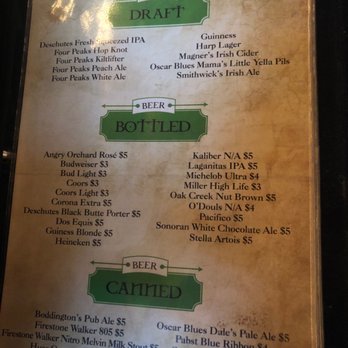 Seamus McCaffrey's - Good beer options - Irish Near Me - Phoenix, Arizona