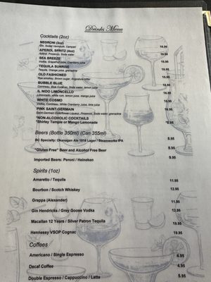 Menu photo 1 Il Nido Italian Restaurant Vancouver, BC Menu photo 1 Il Nido Italian Restaurant Vancouver, BC