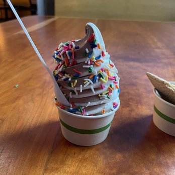 Blue Barn - Buffalo Ice Cream with sprinkles - YUM - Salad Near Me - Novato, California