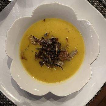 Cook Ease Catering - Butternut squash soup with frazzled shallots - Caterers Near Me - Hoboken, New Jersey