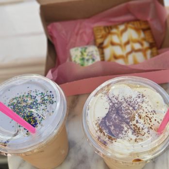 BATTER - King cake and tiramisu latte king cake petit four and caramel apple pop tart - Desserts Near Me - New Orleans, Louisiana
