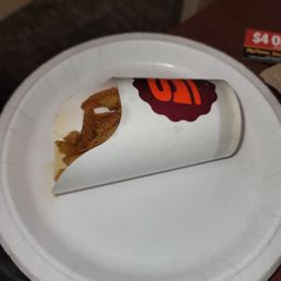 The bottom of the cup is SATURATED with oil, like the fries... The bottom of the cup is SATURATED with oil, like the fries...