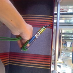 The light-rail is completely accepting vape juice pens. No one on the train can complain because their is no offensive odor.