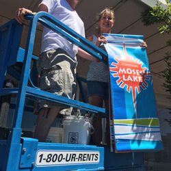 United Rentals - THANK YOU for the generous donation & use of your scissor lift to put up BANNERS down town. Your equipment was so EASY and SAFE to use.