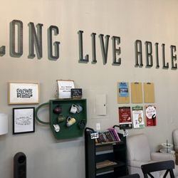 Seven and One Books - Cute area to relax and have a drink!